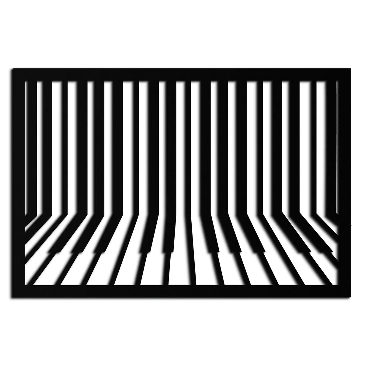 Geometric Piano Keys Metal Wall Art - Modern Music Decor- KAF189 by Enova Art