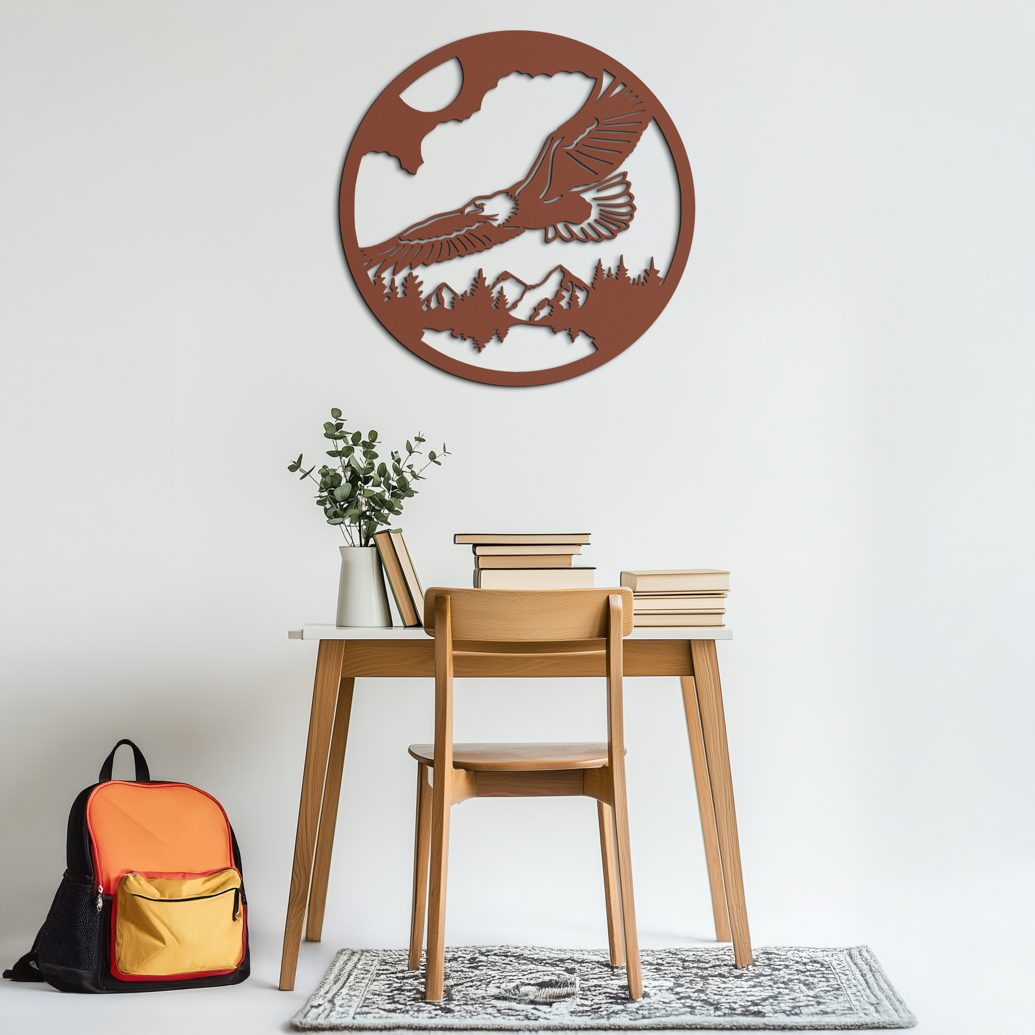 Majestic Eagle Metal Wall Art - Nature-Inspired Decor - KAF201 by Enova Art