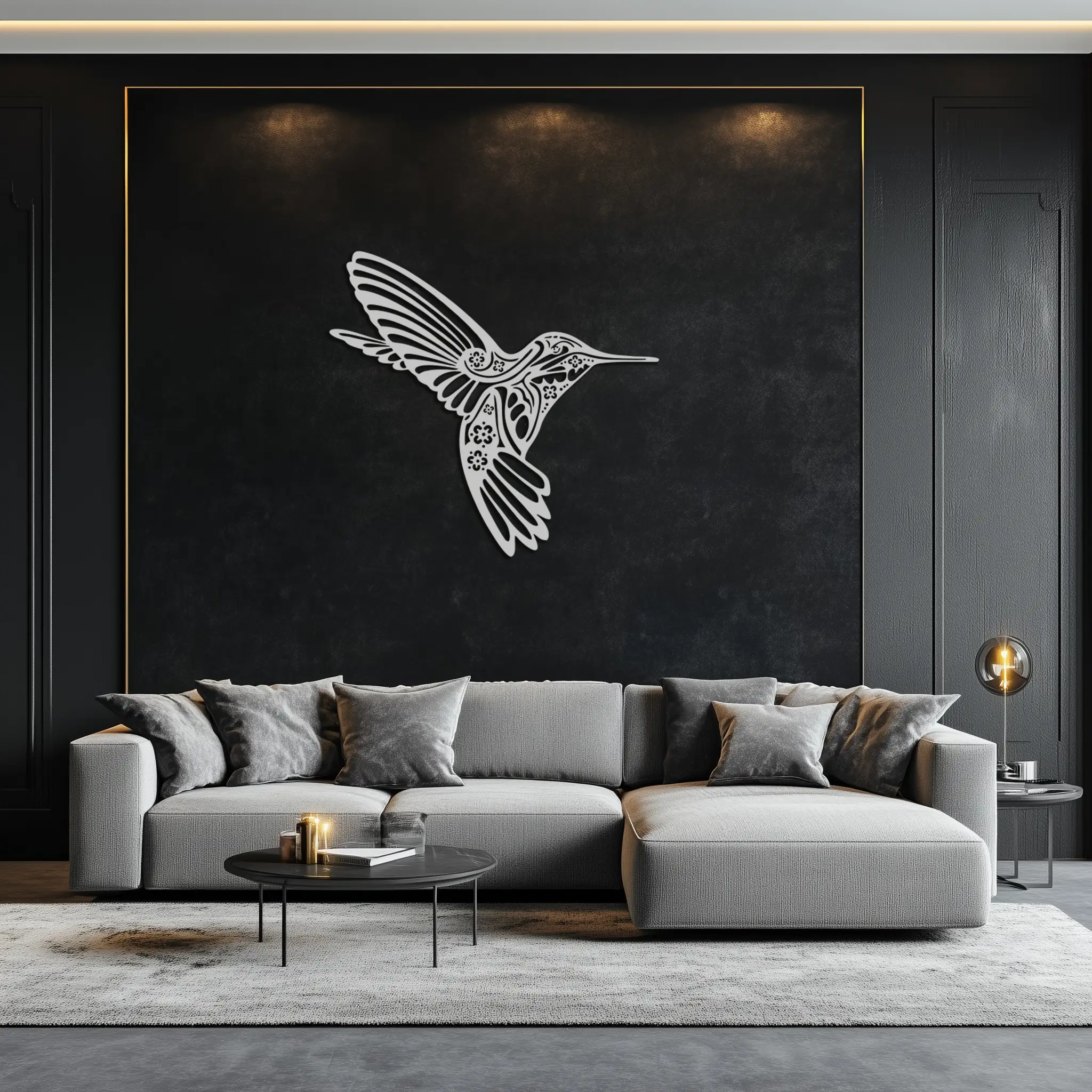 Hummingbird Metal Wall Art - Elegant Nature-Inspired Decor - KAF203 by Enova Art