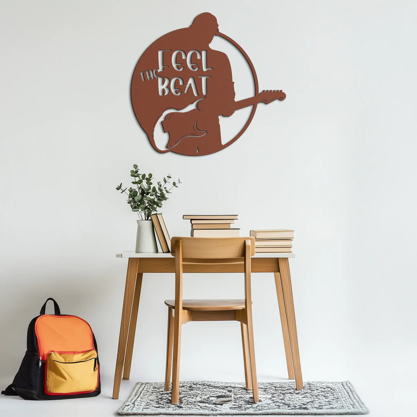 Feel the Beat Metal Wall Art - Music-Inspired Decor - KAF210 by Enova Art
