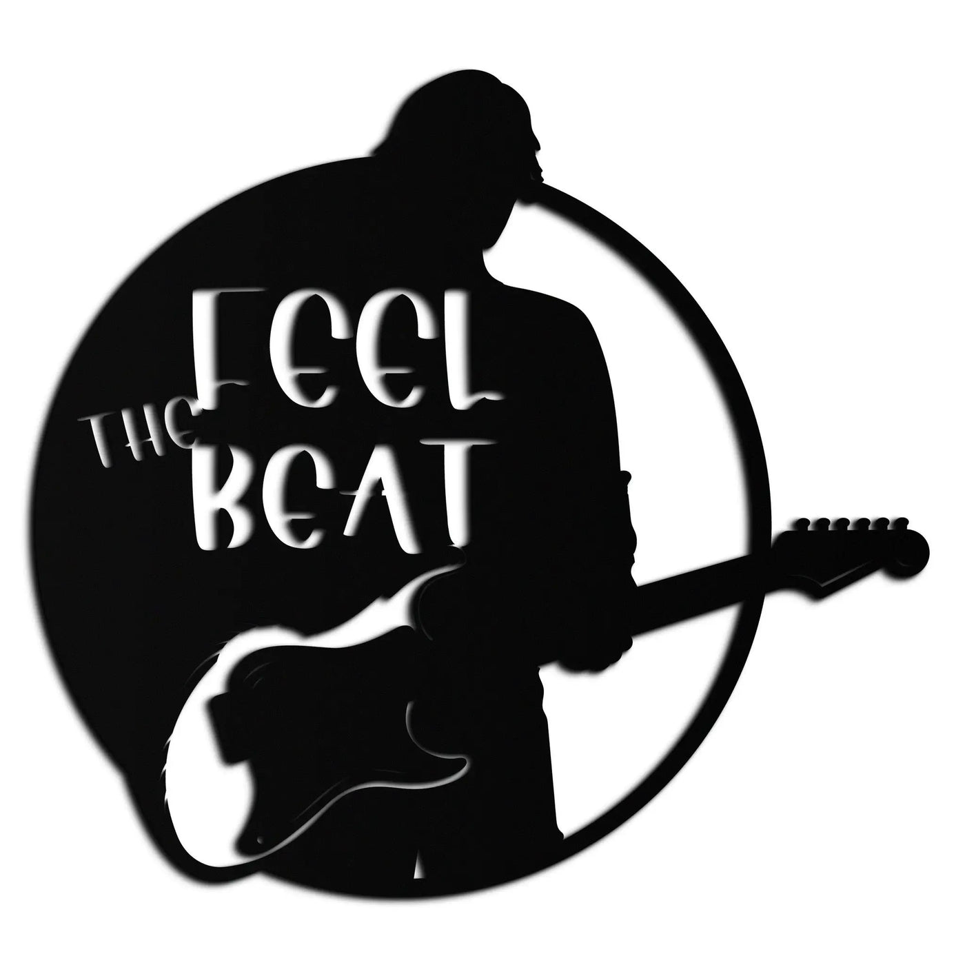 Feel the Beat Metal Wall Art - Music-Inspired Decor - KAF210 by Enova Art