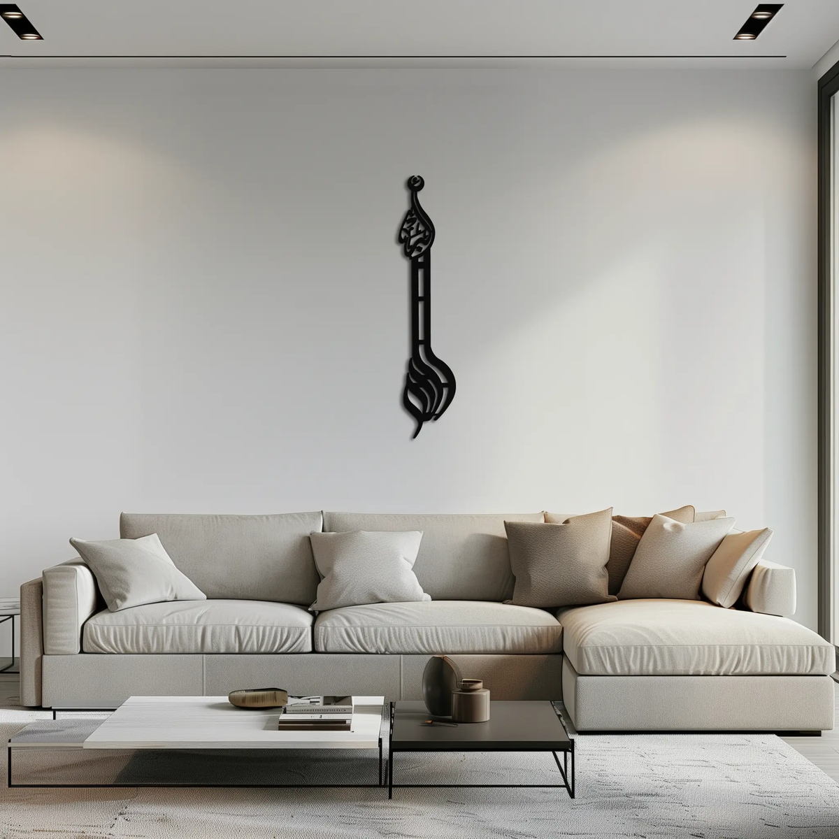 Allahu Akbar Metal Wall Art – Elegant Islamic Calligraphy Design - KAF242 by Enova Art