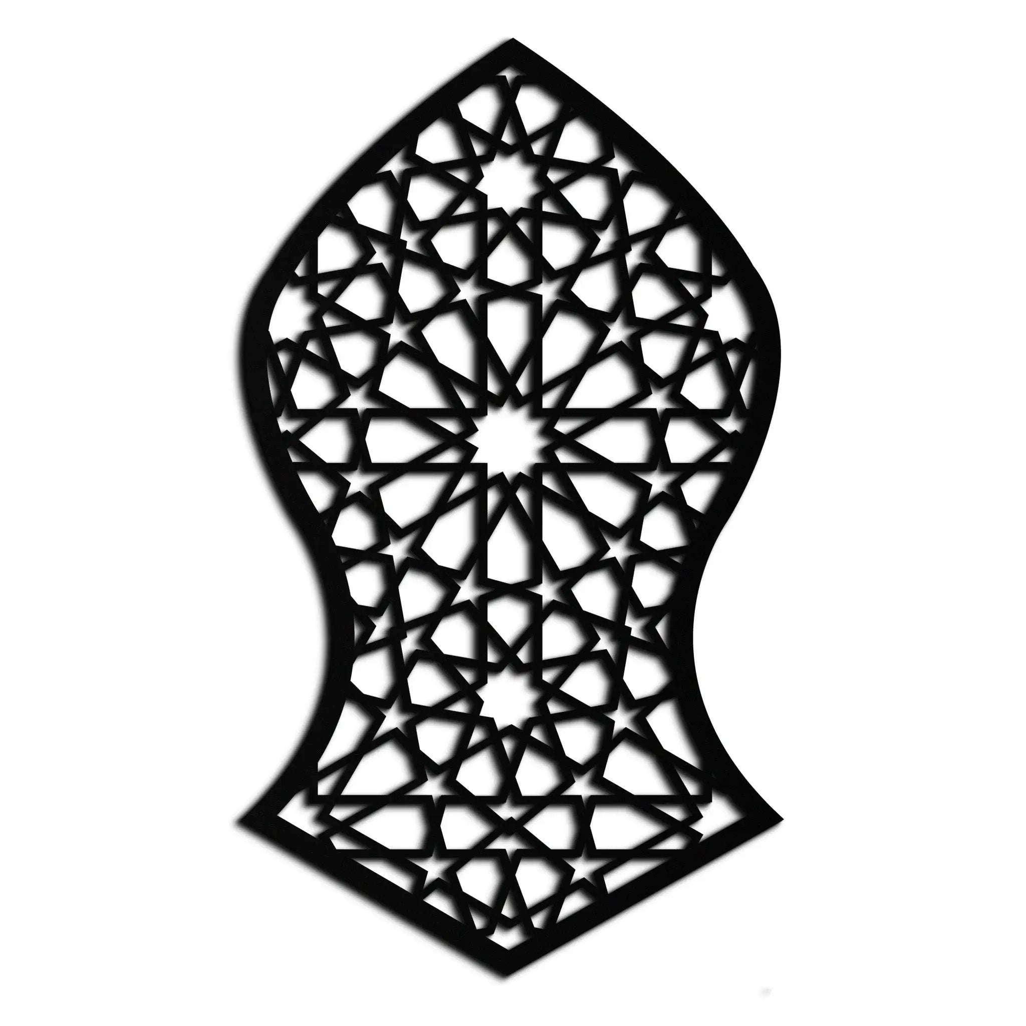 Seljuk Pattern Metal Wall Art – Timeless Geometric Elegance - KAF245 by Enova Art