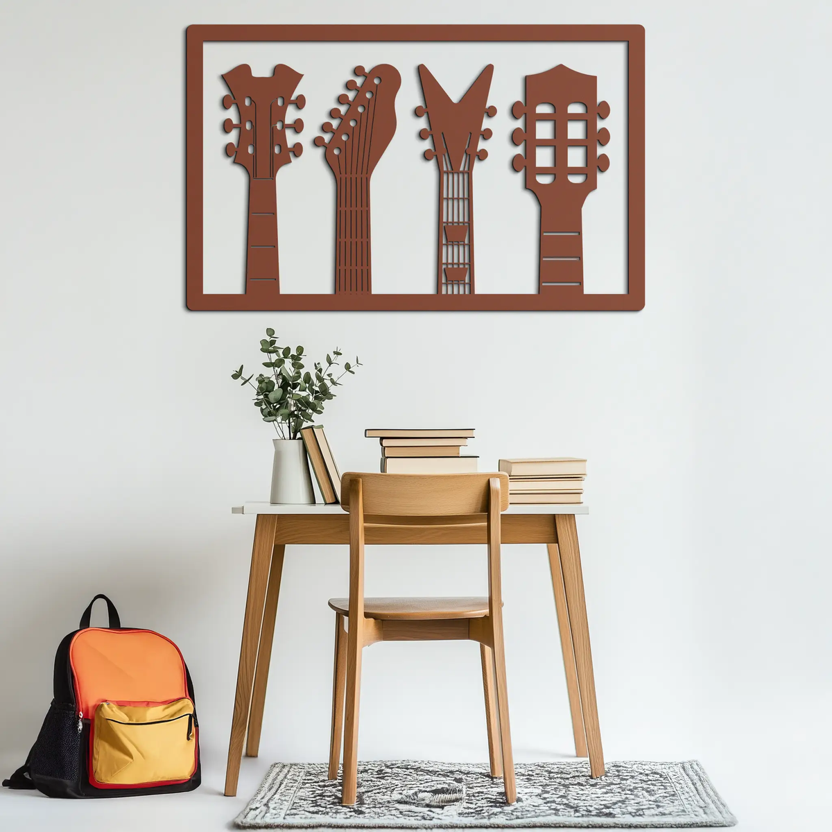 Guitar Neck Metal Wall Art - Modern Music Lover’s Decor- KAF258 by Enova Art