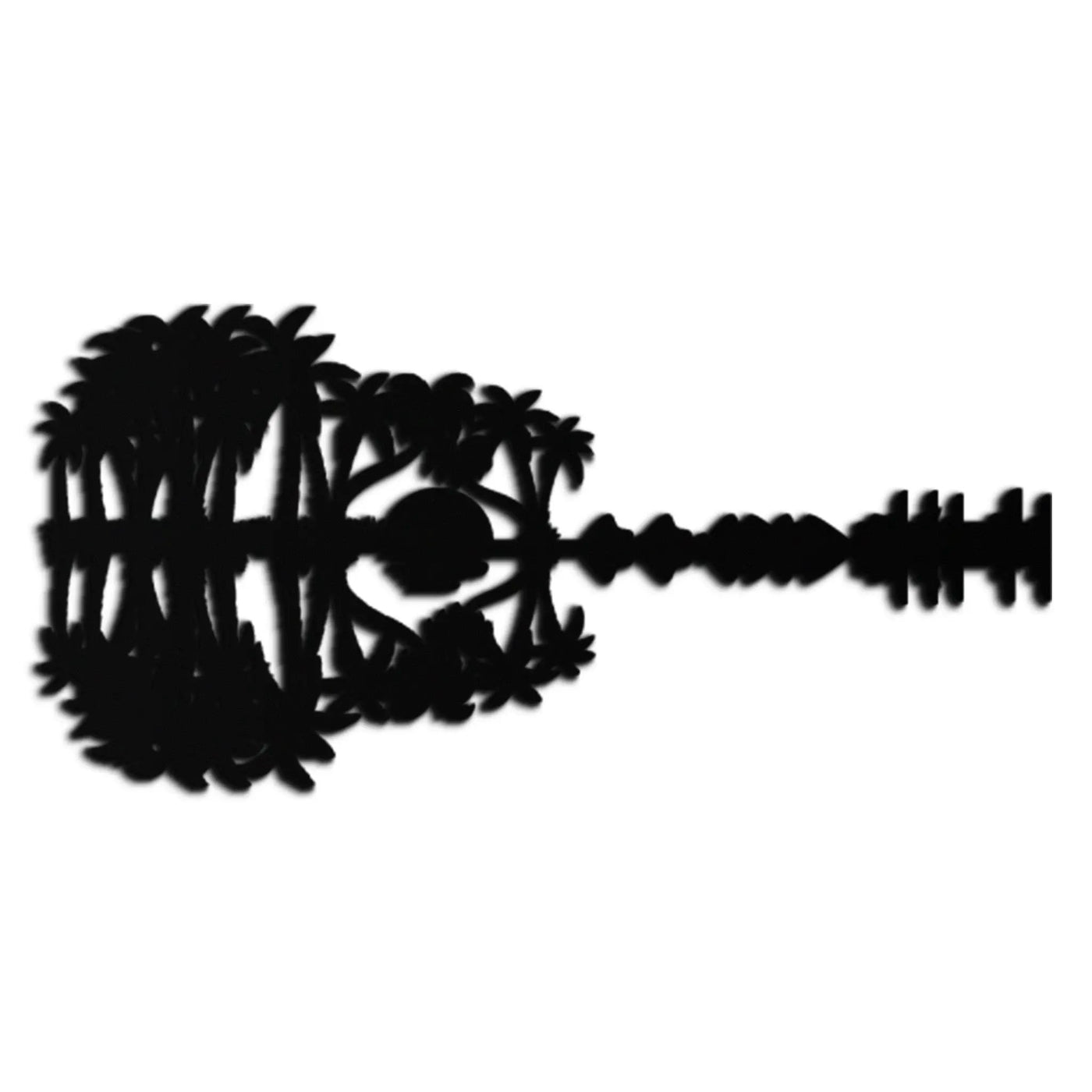 Sunset Guitar Metal Wall Art - Nature-Inspired Music Decor- KAF261 by Enova Art