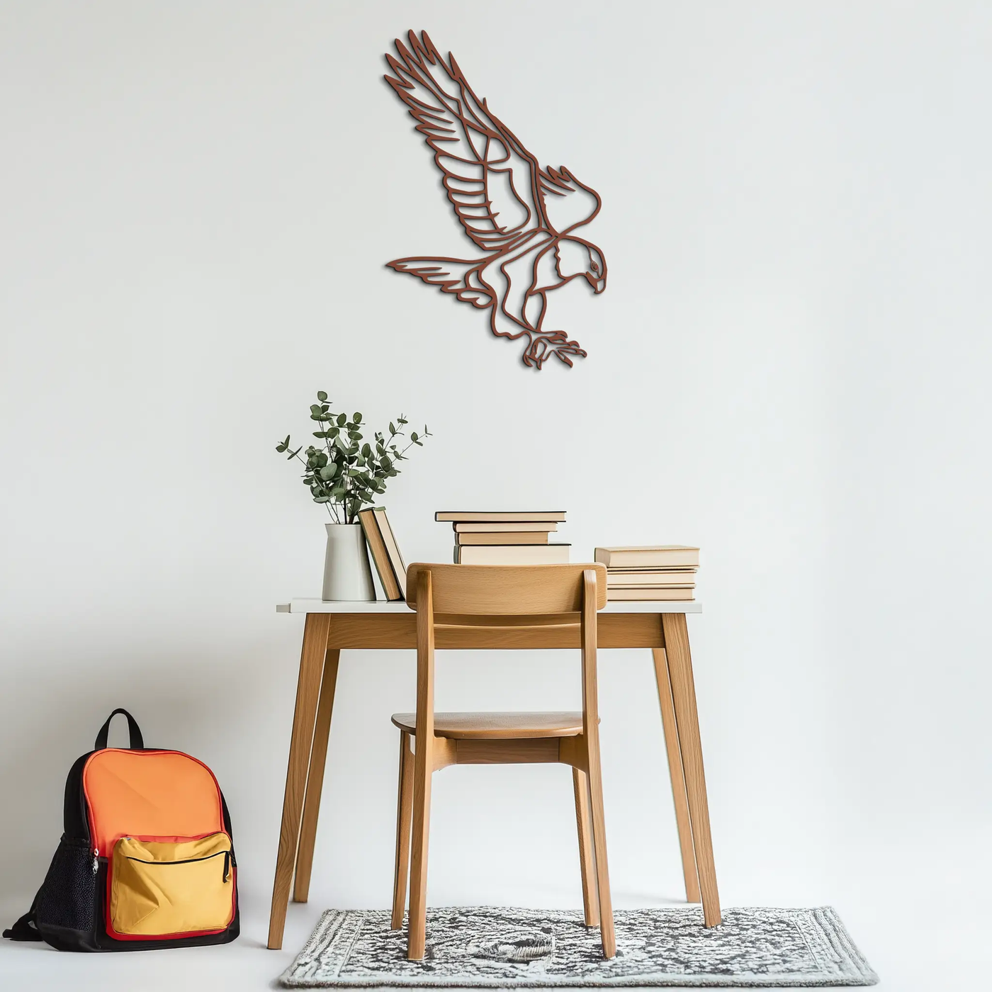 Eagle Metal Wall Art – Bold & Majestic Bird Decor - KAF271 by Enova Art