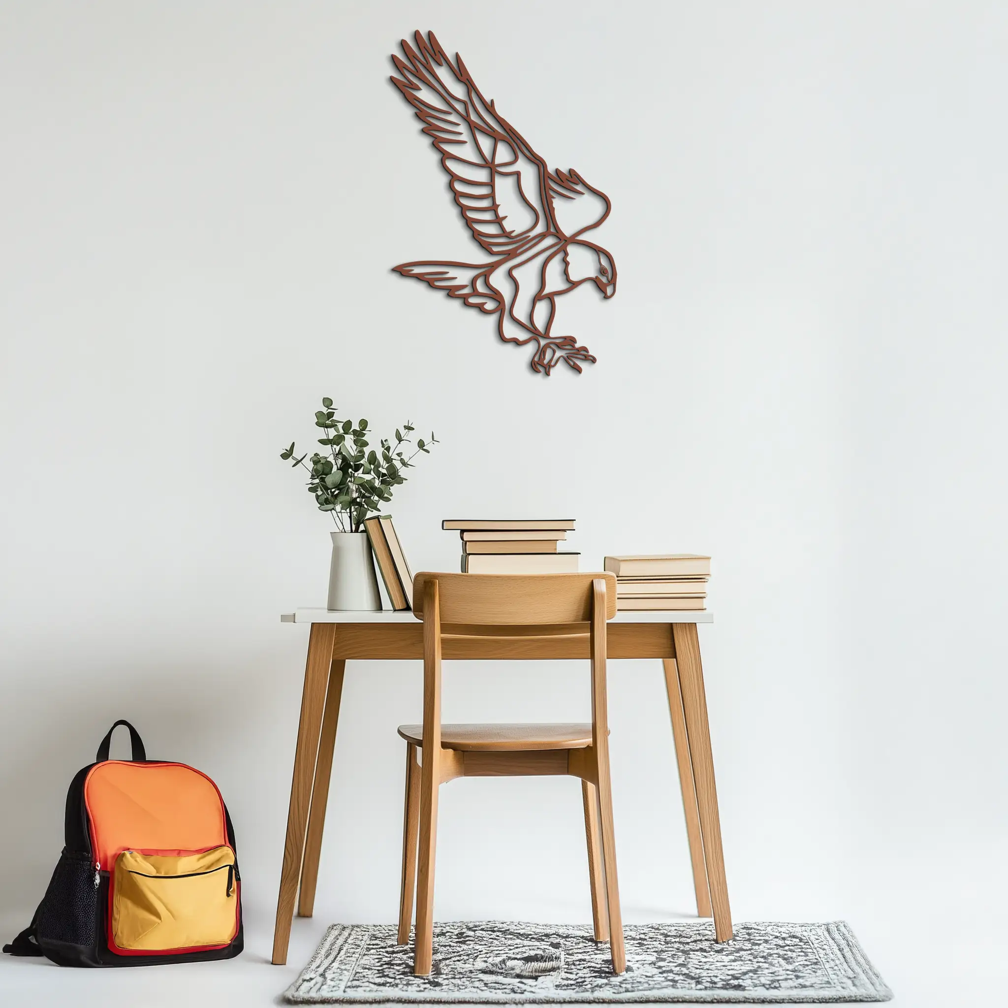 Eagle Metal Wall Art – Bold & Majestic Bird Decor - KAF271 by Enova Art