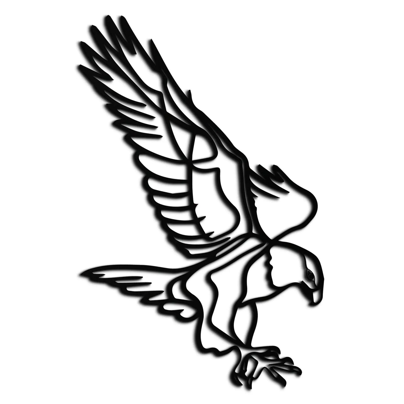 Eagle Metal Wall Art – Bold & Majestic Bird Decor - KAF271 by Enova Art