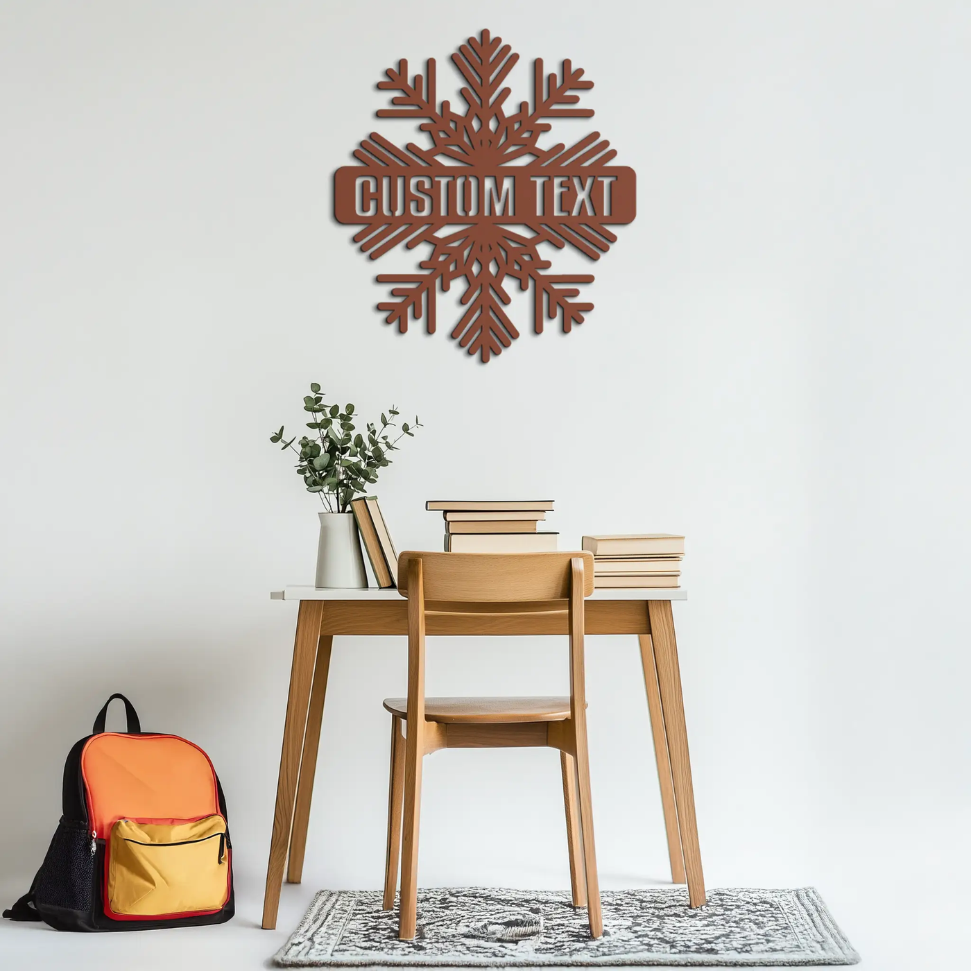 Custom Snowflake Metal Wall Art - Personalized Winter Decor- KAF297 by Enova Art
