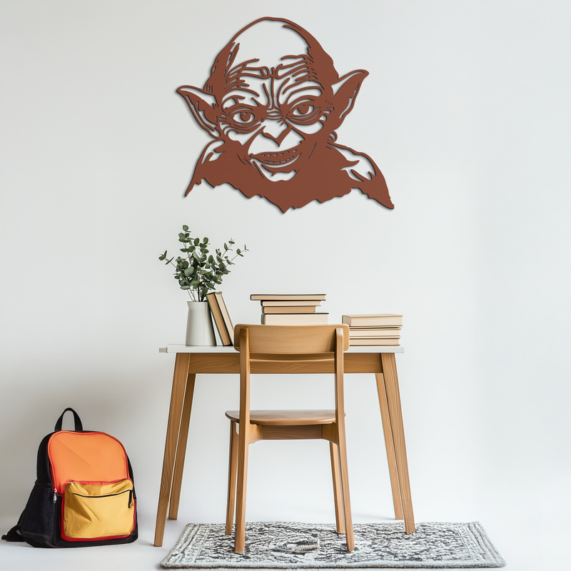 Gollum Metal Wall Art - Fantasy-Inspired Steel Silhouette for Movie Lovers - KAF467 by Enova Art