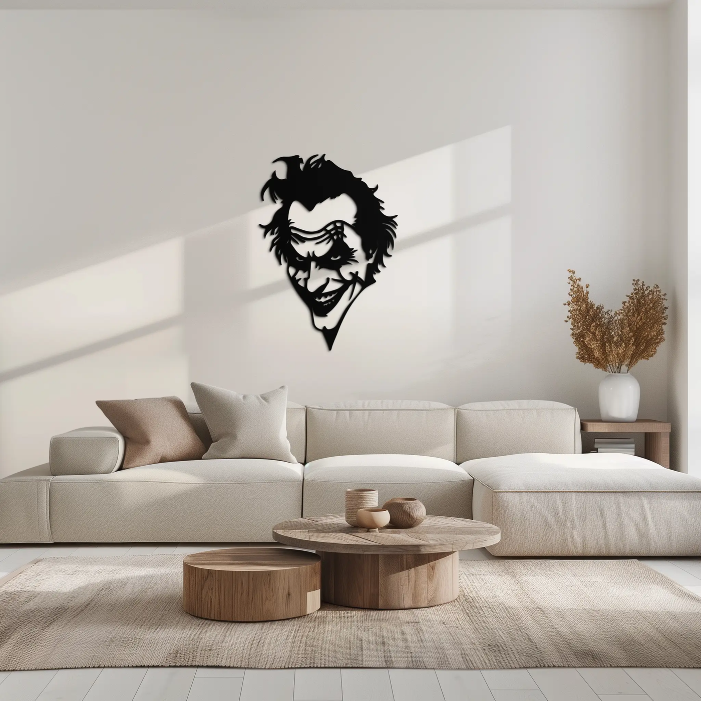 Joker Metal Wall Art - Iconic Villain Steel Silhouette for Bold Interiors - KAF469 by Enova Art
