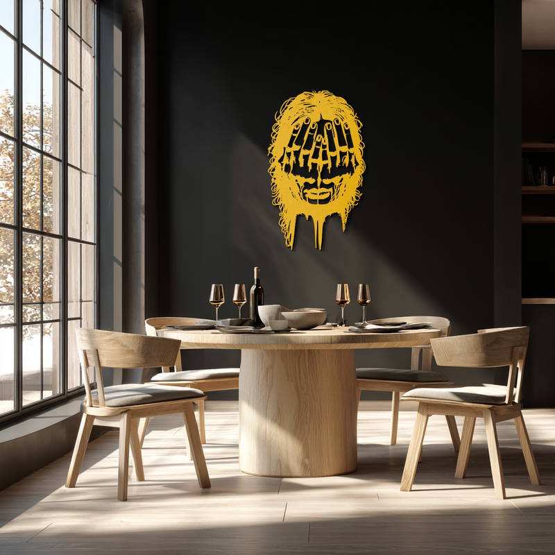 Schizophrenia Metal Wall Art - Dual Expression Steel Silhouette Decor- KAF473 by Enova Art