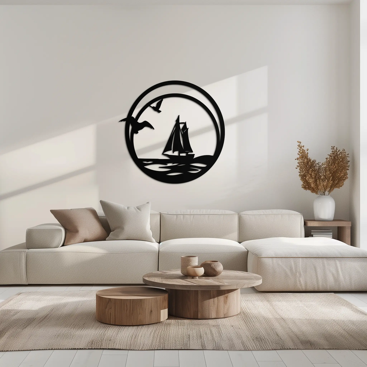 Sunset Silhouette Metal Wall Art - Mountain and Tree Steel Landscape Decor- KAF480 by Enova Art