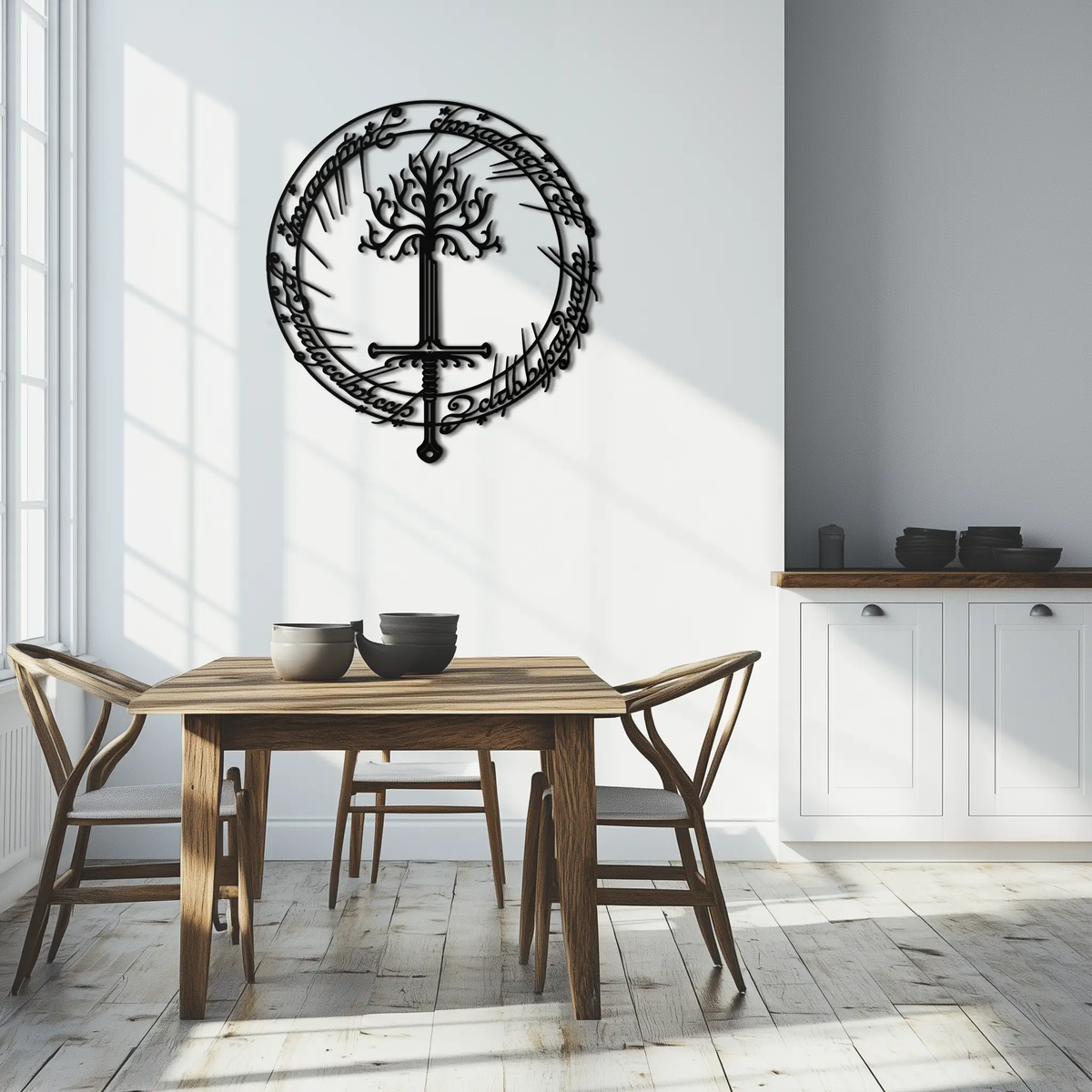 Lord of the Rings Metal Wall Art - Silhouette Fantasy Steel Decor for Home & Office- KAF485 by Enova Art