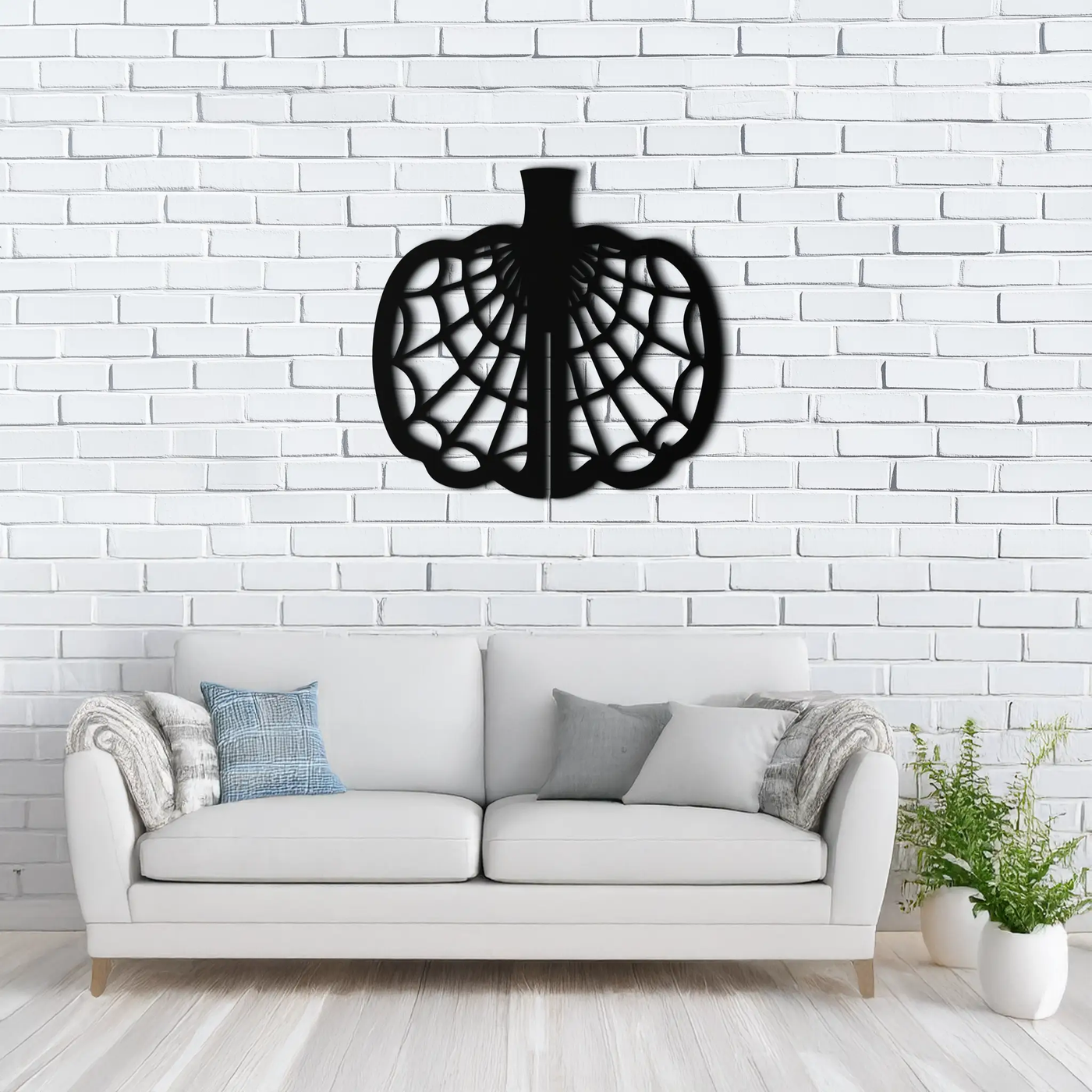 Broken Glass Pattern Metal Wall Art – Black Steel Abstract Home Decor- KAF499 by Enova Art