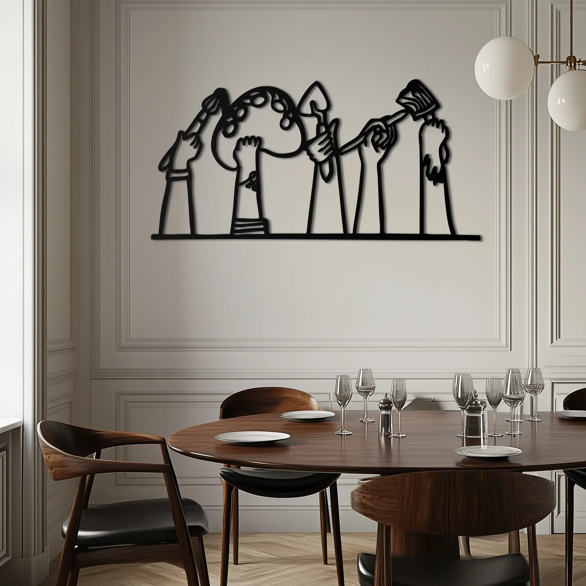 Paint Brushes Metal Wall Art – Creative Studio Decor for Artists and Art Lovers- KAF652 by Enova Art
