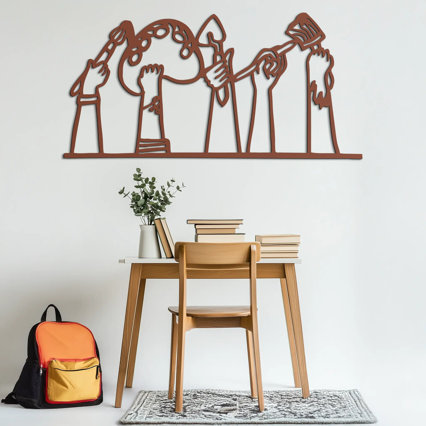 Paint Brushes Metal Wall Art – Creative Studio Decor for Artists and Art Lovers- KAF652 by Enova Art