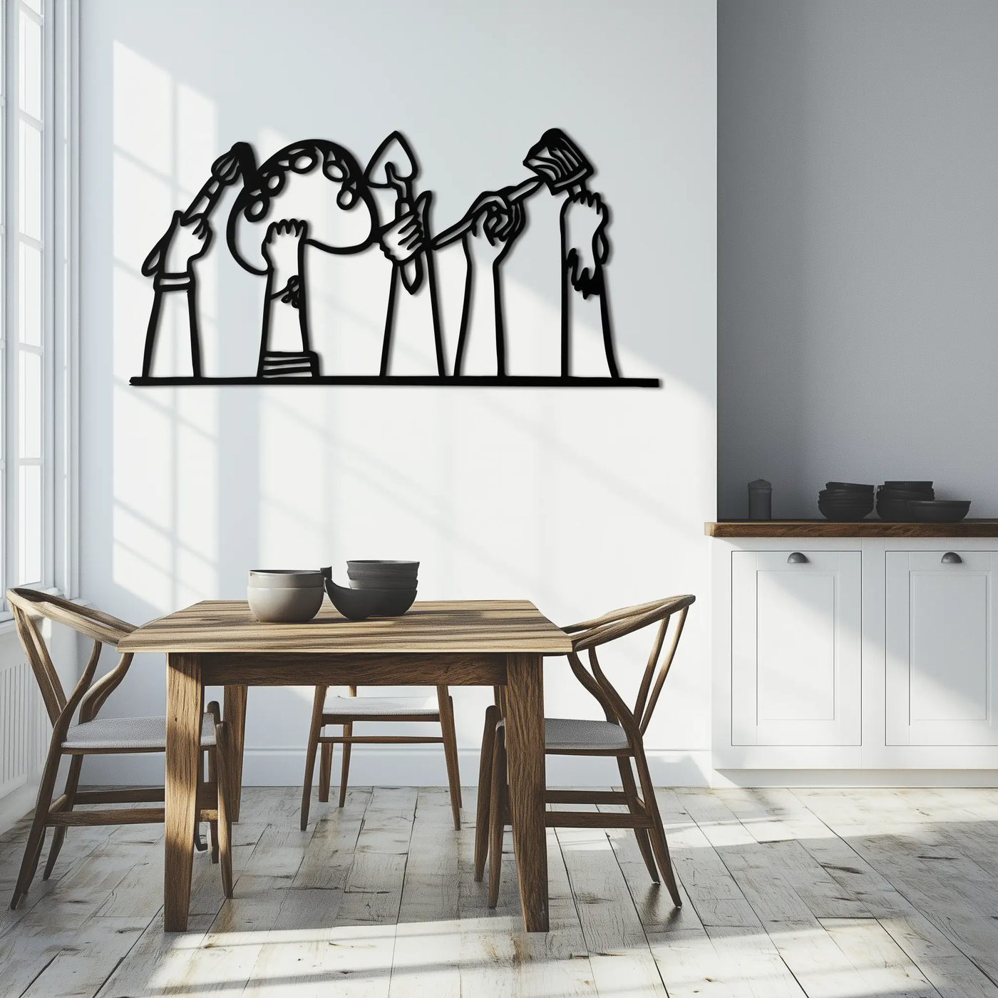 Paint Brushes Metal Wall Art – Creative Studio Decor for Artists and Art Lovers- KAF652 by Enova Art
