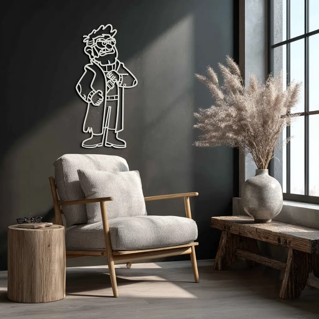 Stanford Pines Metal Wall Art – Gravity Falls-Inspired Silhouette for Fans- KAF664 by Enova Art