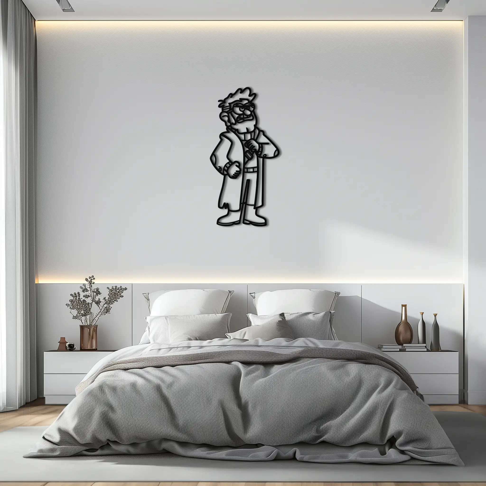 Stanford Pines Metal Wall Art – Gravity Falls-Inspired Silhouette for Fans- KAF664 by Enova Art