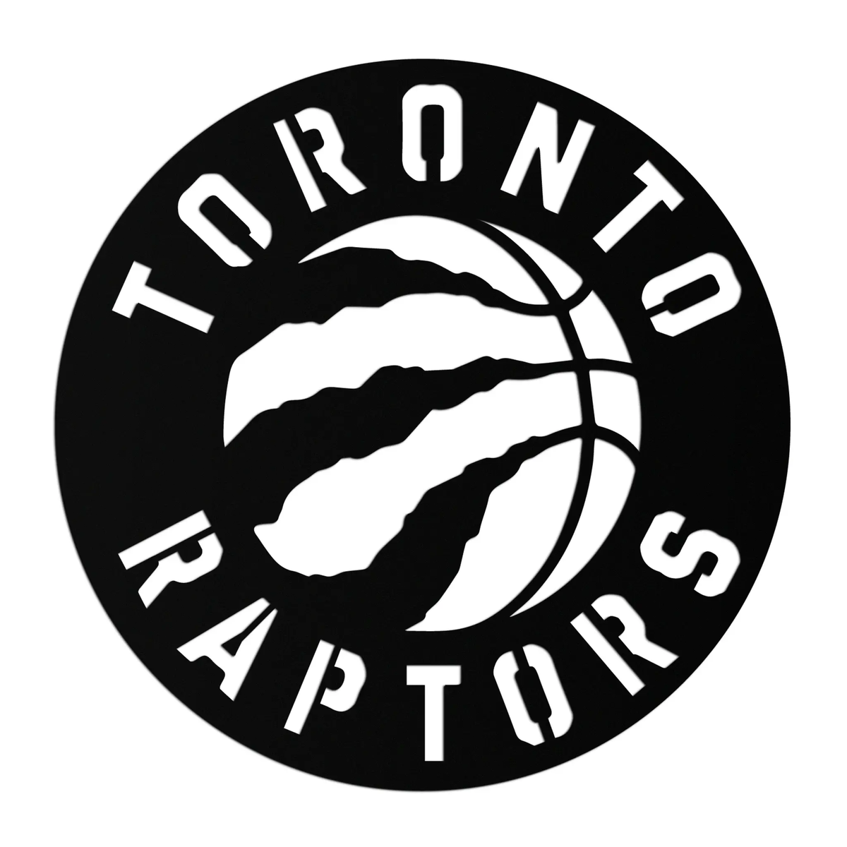 Toronto Raptors Logo Metal Wall Art – Bold Basketball Emblem for Sports Fans- KAF678 by Enova Art