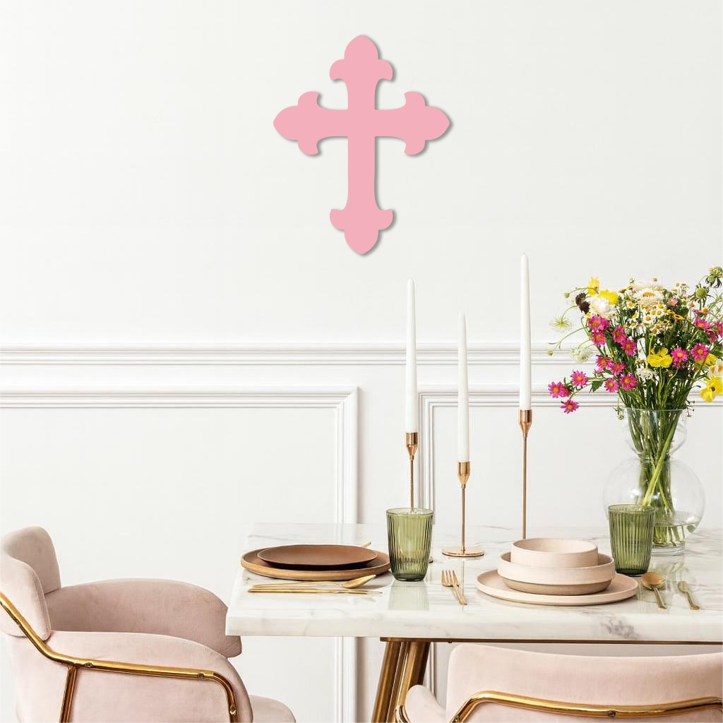 Classic Cross Silhouette Metal Wall Art – Timeless Religious Decor - KAFGP035 by Enova Art