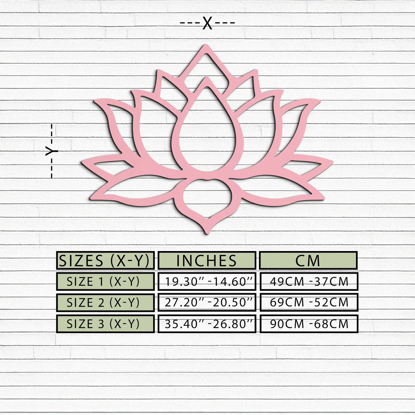 Lotus Flower Silhouette Metal Wall Art – Spiritual Nature-Inspired Design - KAFGP052 by Enova Art