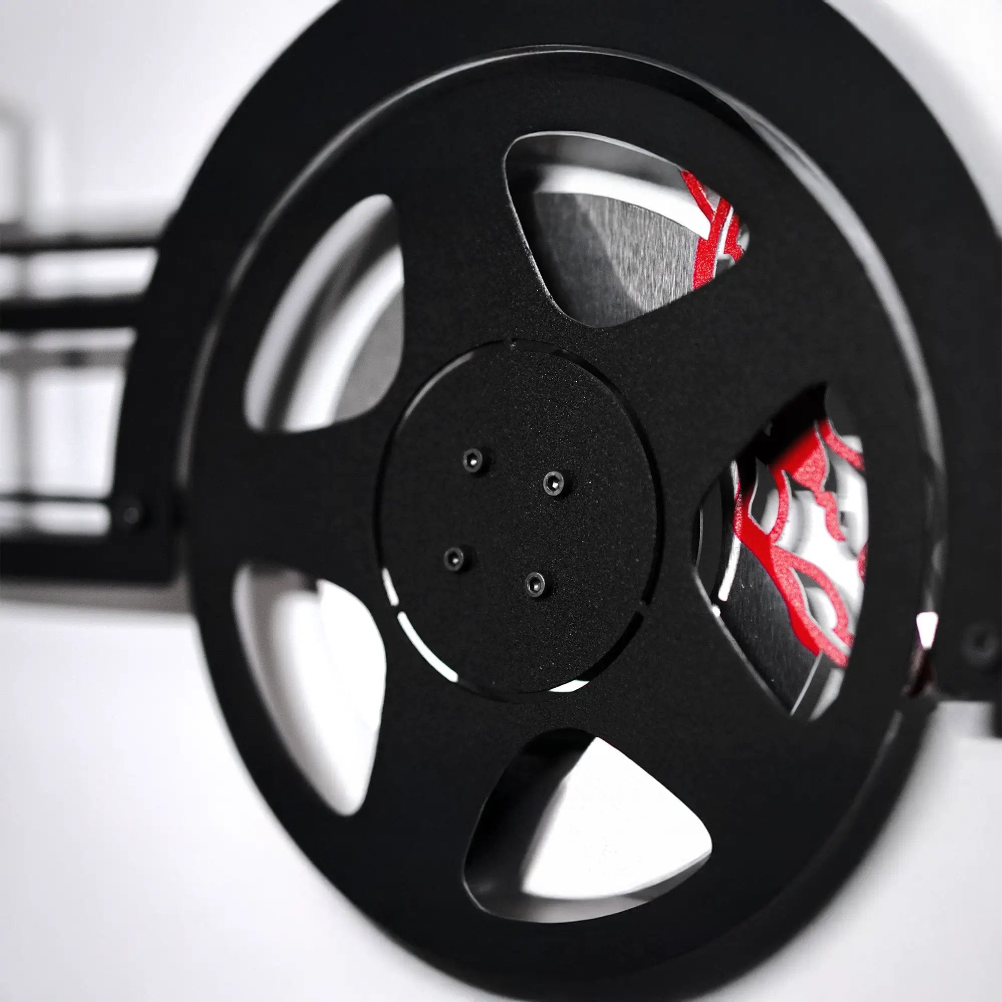 1993 Mustang GT Convertible Wall Art – Steel & Spinning Wheels-KAFMEKA002 by Enova Art