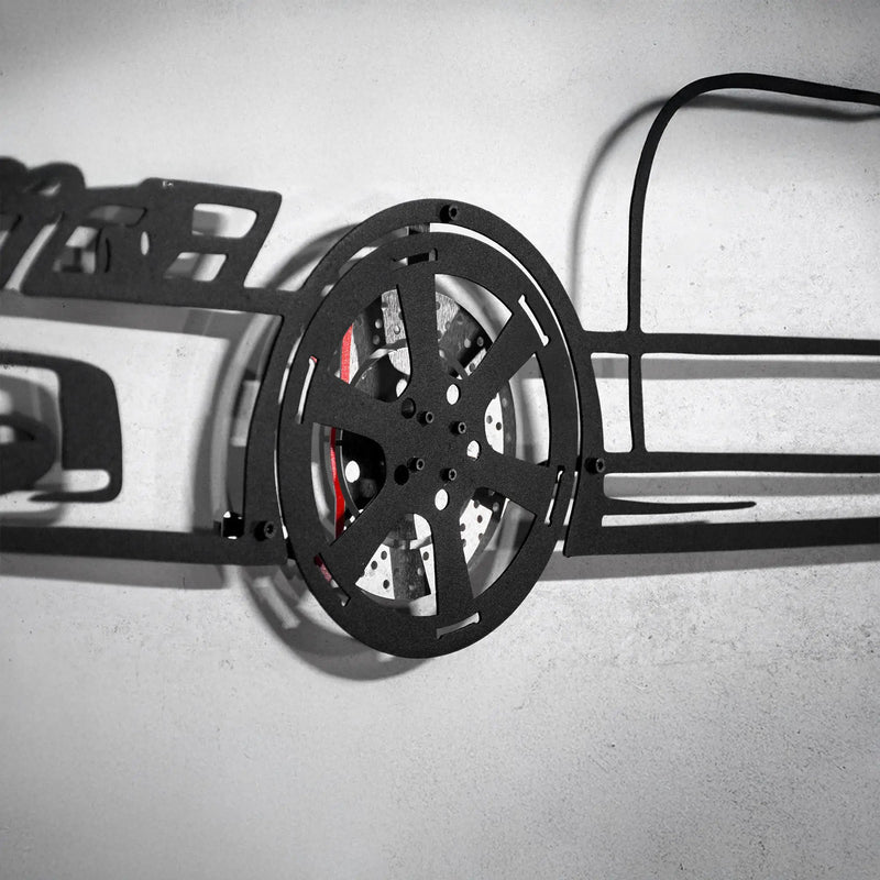 2006 Lancer Evo Metal Wall Art – JDM Steel with Spinning Wheels-KAFMEKA003 by Enova Art