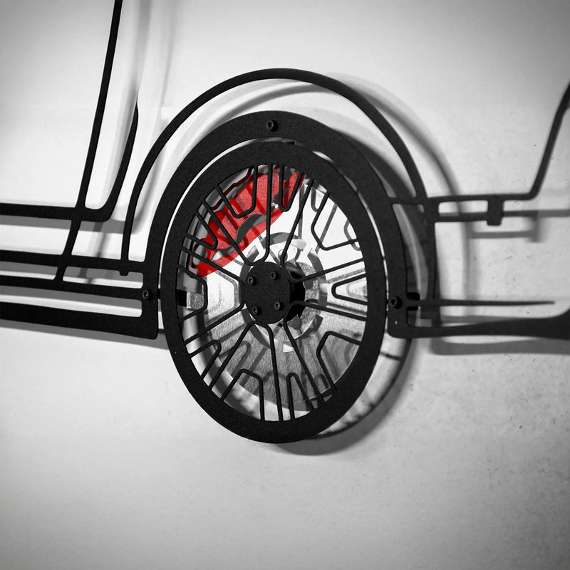 2008 Mustang GT Fastback Wall Art – Steel Build with Spinning Wheels-KAFMEKA004 by Enova Art