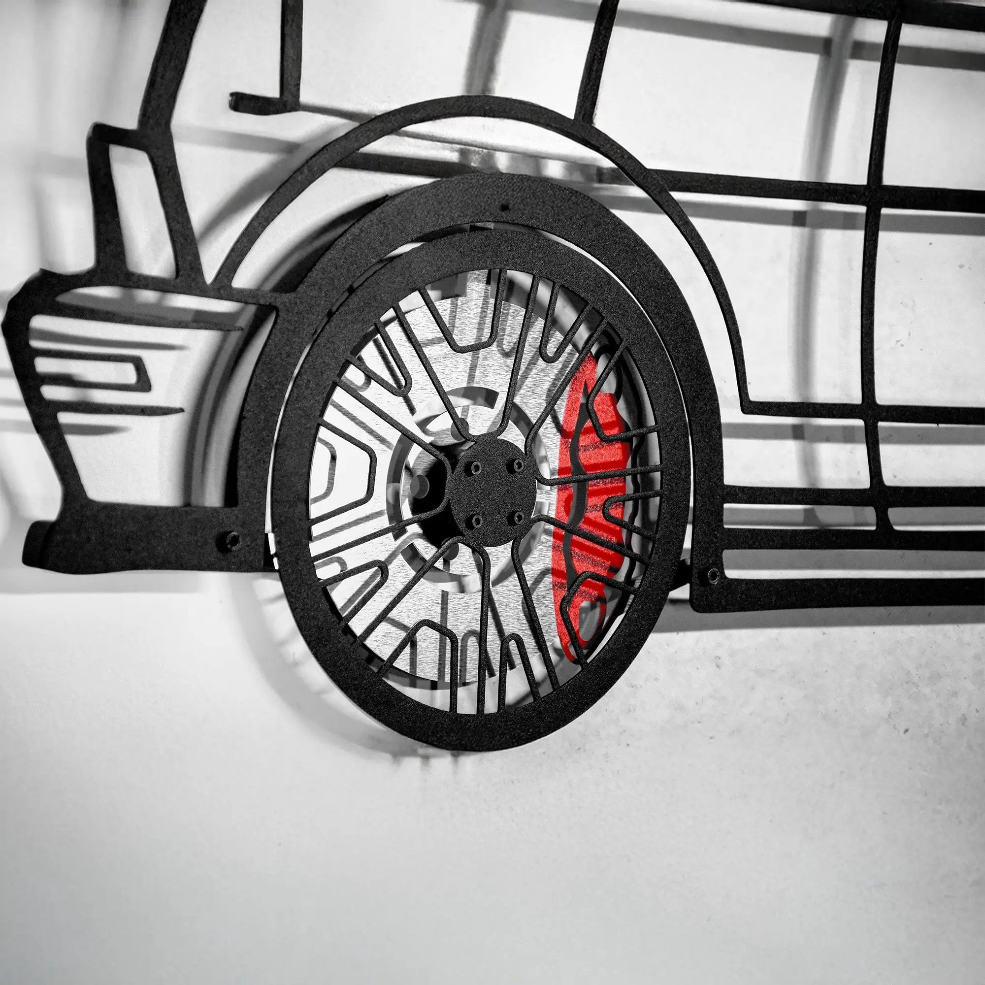 2008 Mustang GT Fastback Wall Art – Steel Build with Spinning Wheels-KAFMEKA004 by Enova Art
