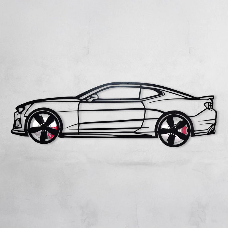 2019 Camaro ZL1 Metal Wall Art – Spinning Wheels Muscle Decor-KAFMEKA005 by Enova Art
