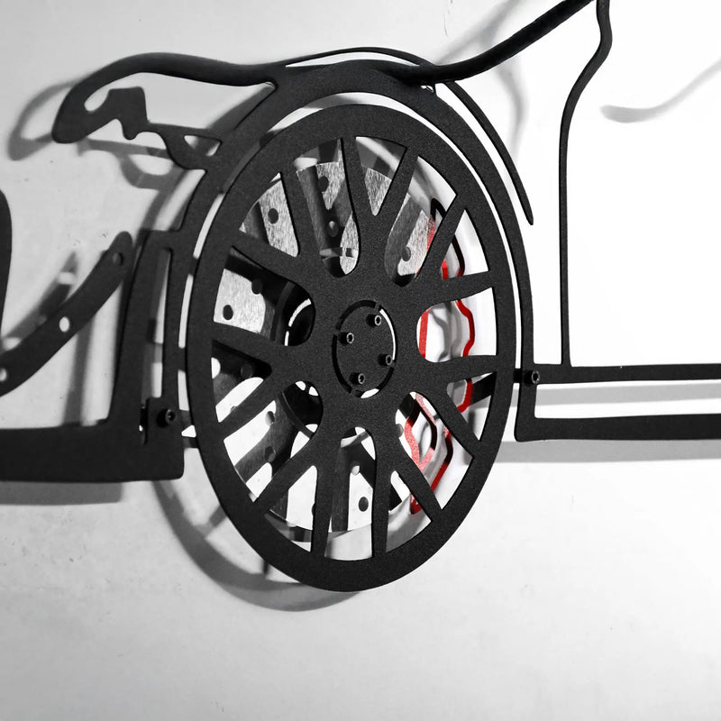 2019 Porsche 911 GT2 RS Wall Art – Steel Cut with Spinning Wheels-KAFMEKA006 by Enova Art