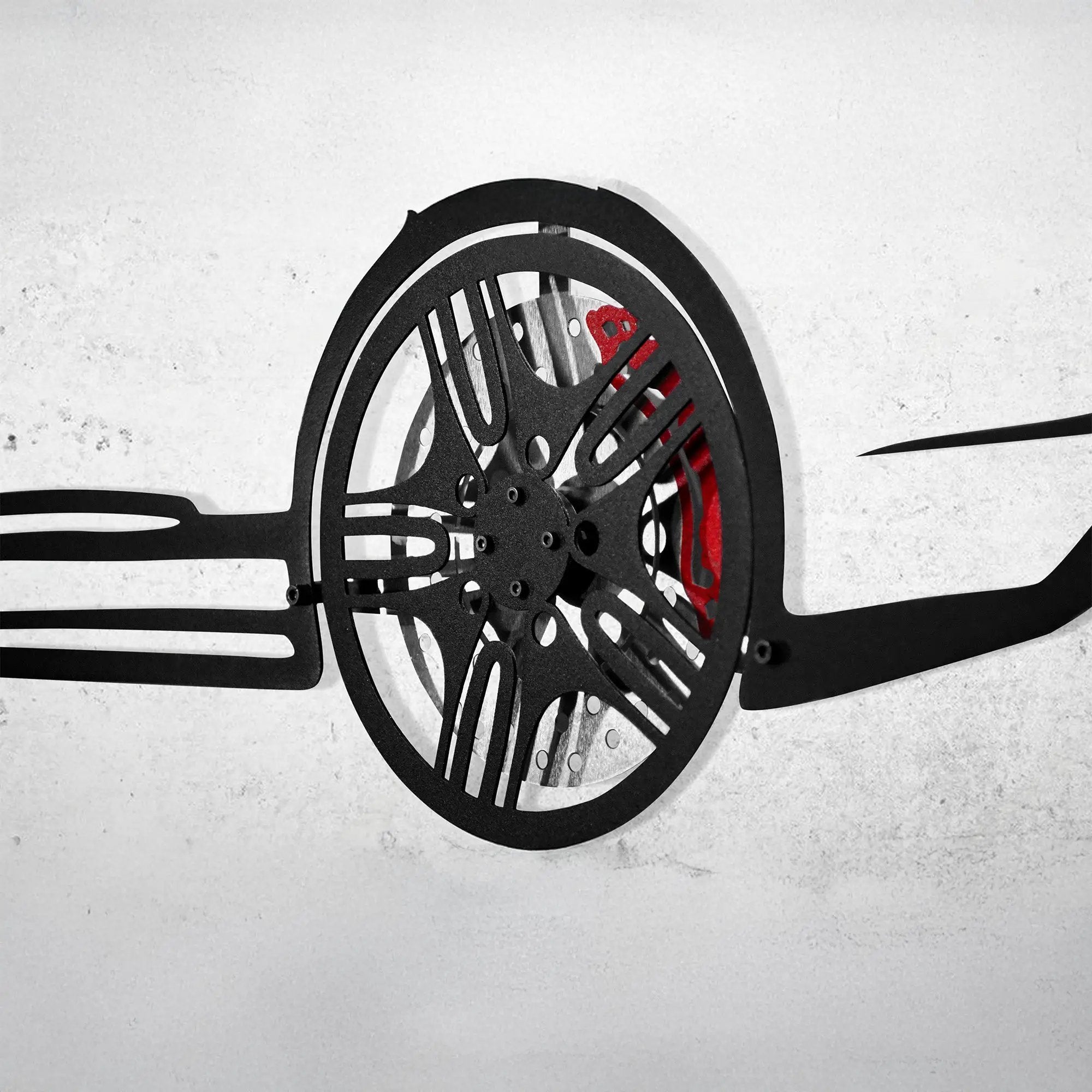 2022 Porsche Panamera 4S Wall Art – Steel Silhouette with Spinning Wheels-KAFMEKA009 by Enova Art