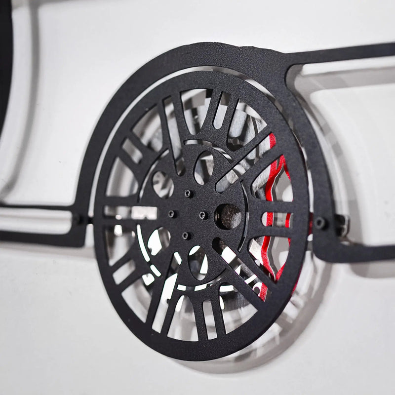 BMW E46 M3 Wall Art – Steel Silhouette with Spinning Wheels-KAFMEKA016 by Enova Art