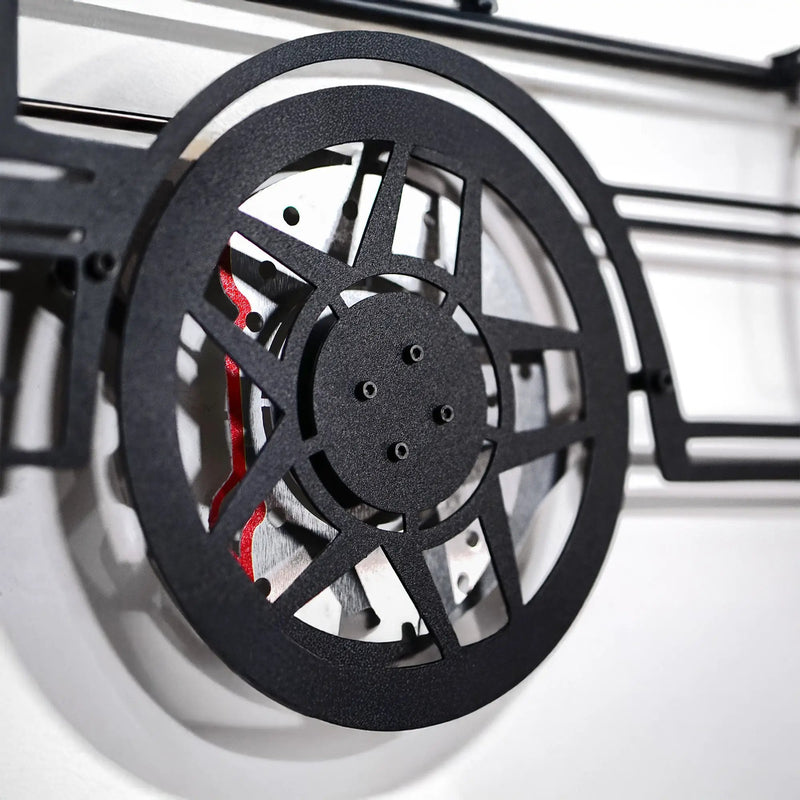 1985 Ferrari 400i Wall Art – Classic Steel Silhouette with Spinning Wheels-KAFMEKA024 by Enova Art