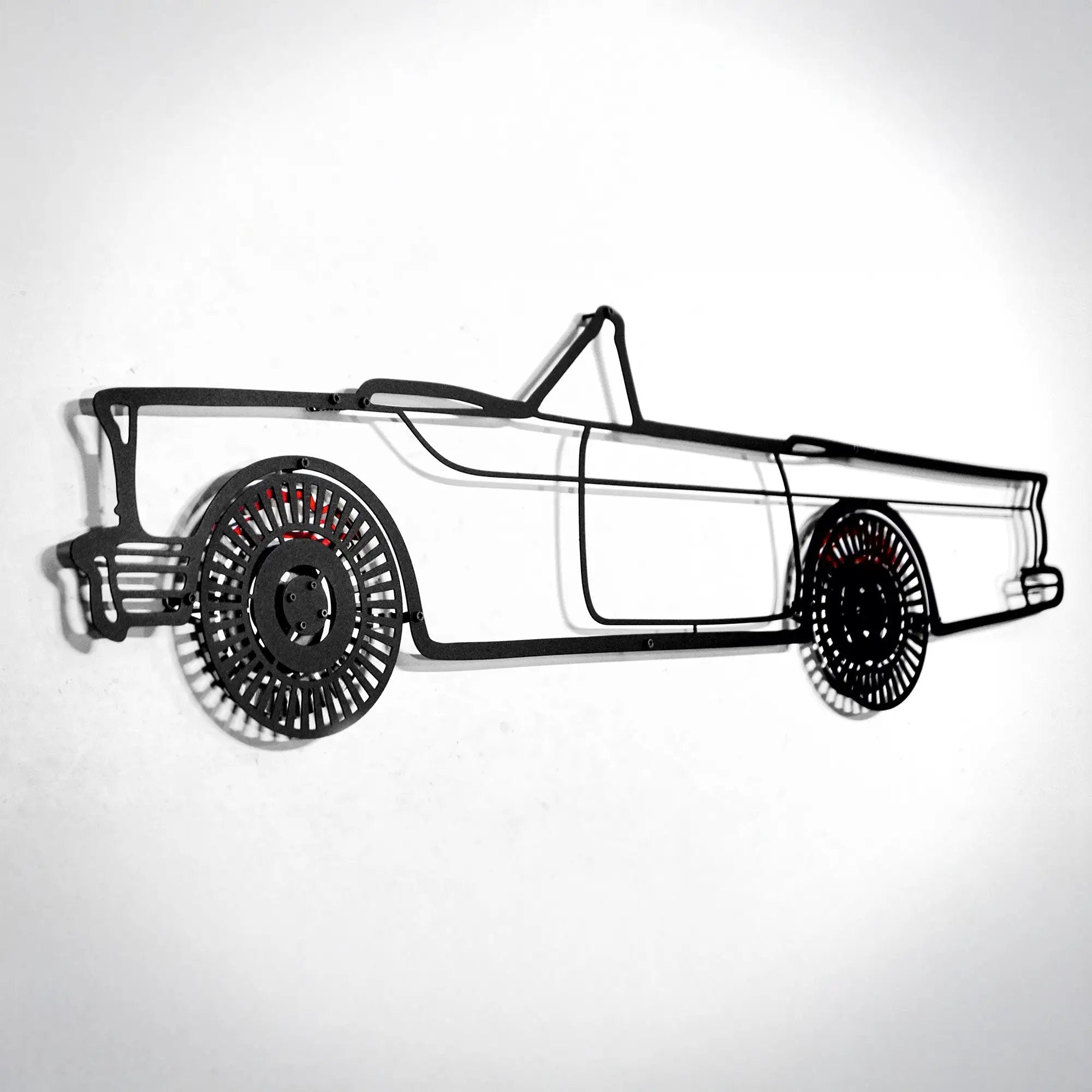 1957 Ford Thunderbird Wall Art – Classic Convertible Steel Silhouette-KAFMEKA027 by Enova Art