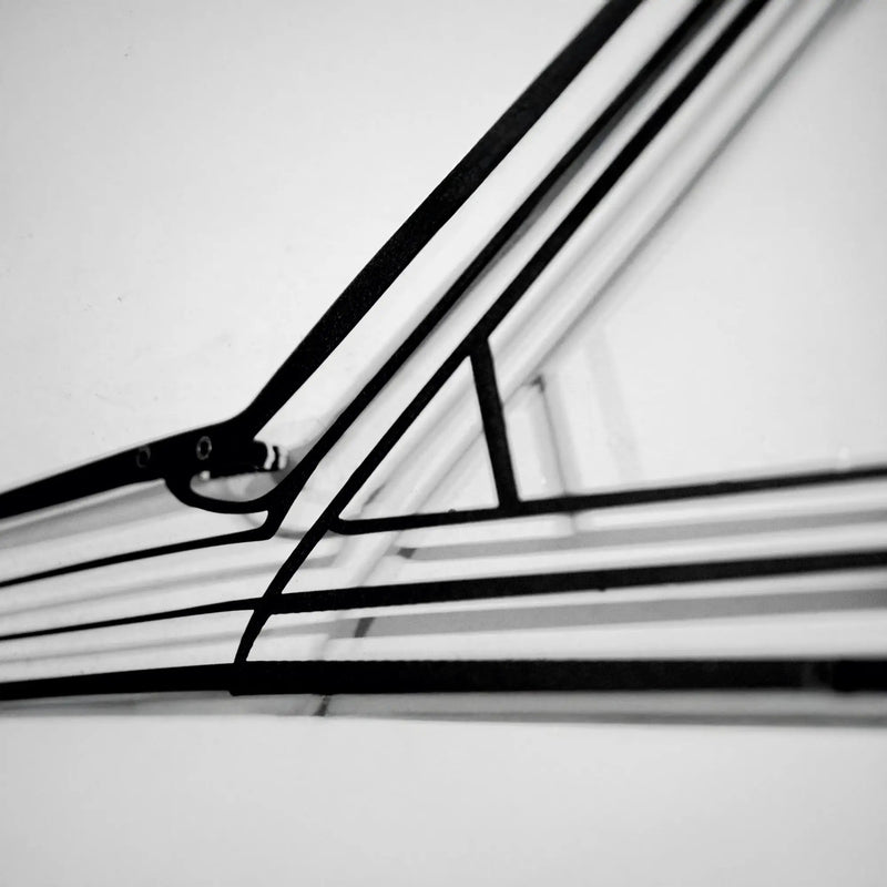 1990 Mercedes-Benz 500 SEC Wall Art – Steel Silhouette with Spinning Wheels-KAFMEKA032 by Enova Art