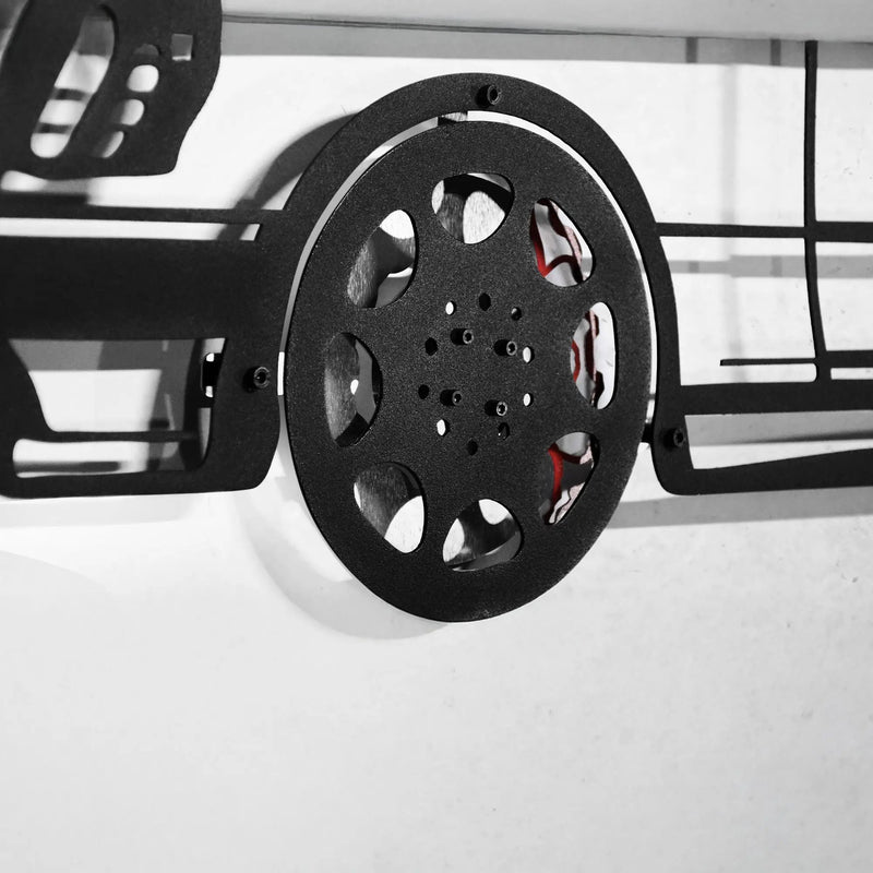 Mercedes W124 Wall Art – Classic Steel Silhouette with Spinning Wheels-KAFMEKA035 by Enova Art