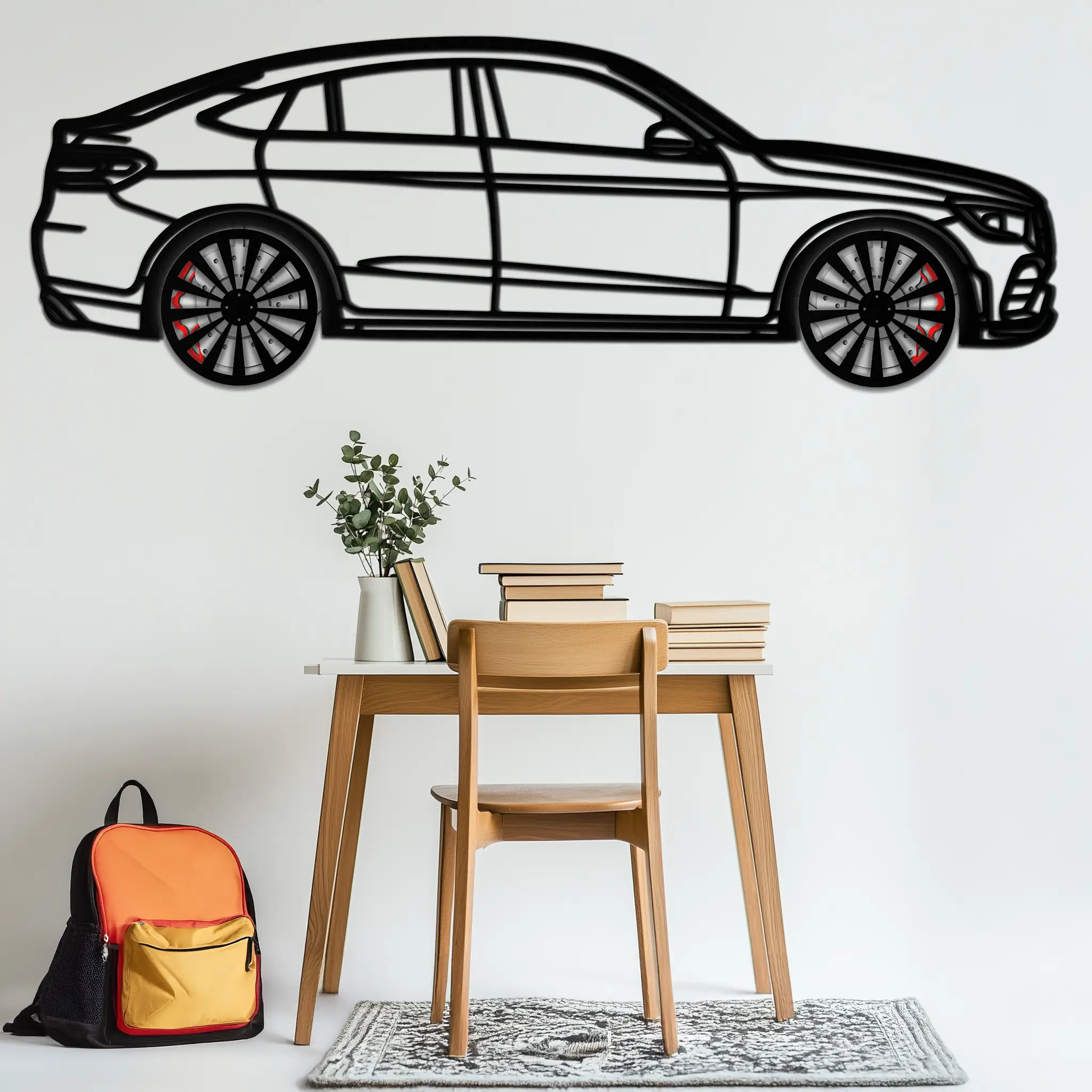 Mercedes GLC Coupe Metal Wall Art – Rotating Wheels Edition | Luxury AMG-Inspired Garage & Home Decor -KAFMEKA081 by Enova Art