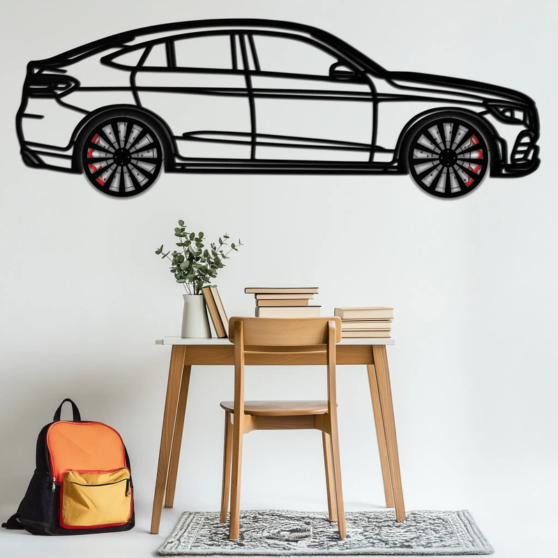 Mercedes GLC Coupe Metal Wall Art – Rotating Wheels Edition | Luxury AMG-Inspired Garage & Home Decor -KAFMEKA081 by Enova Art
