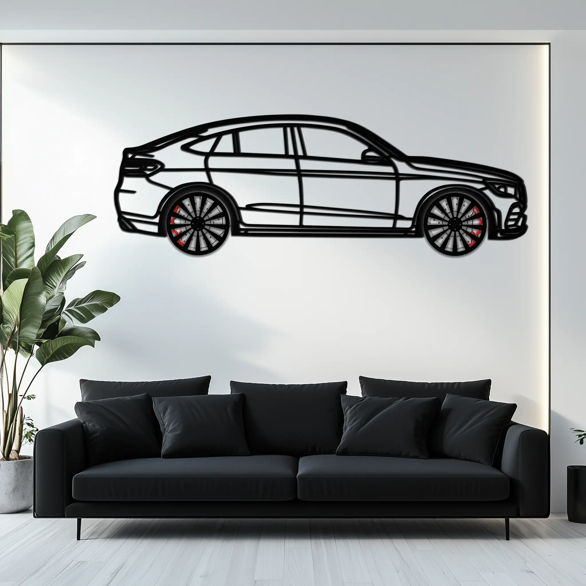 Mercedes GLC Coupe Metal Wall Art – Rotating Wheels Edition | Luxury AMG-Inspired Garage & Home Decor -KAFMEKA081 by Enova Art