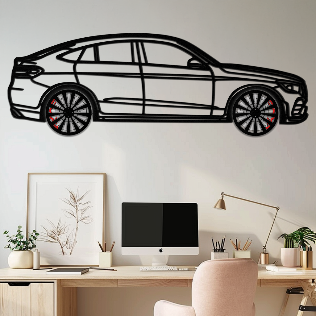 Mercedes GLC Coupe Metal Wall Art – Rotating Wheels Edition | Luxury AMG-Inspired Garage & Home Decor -KAFMEKA081 by Enova Art