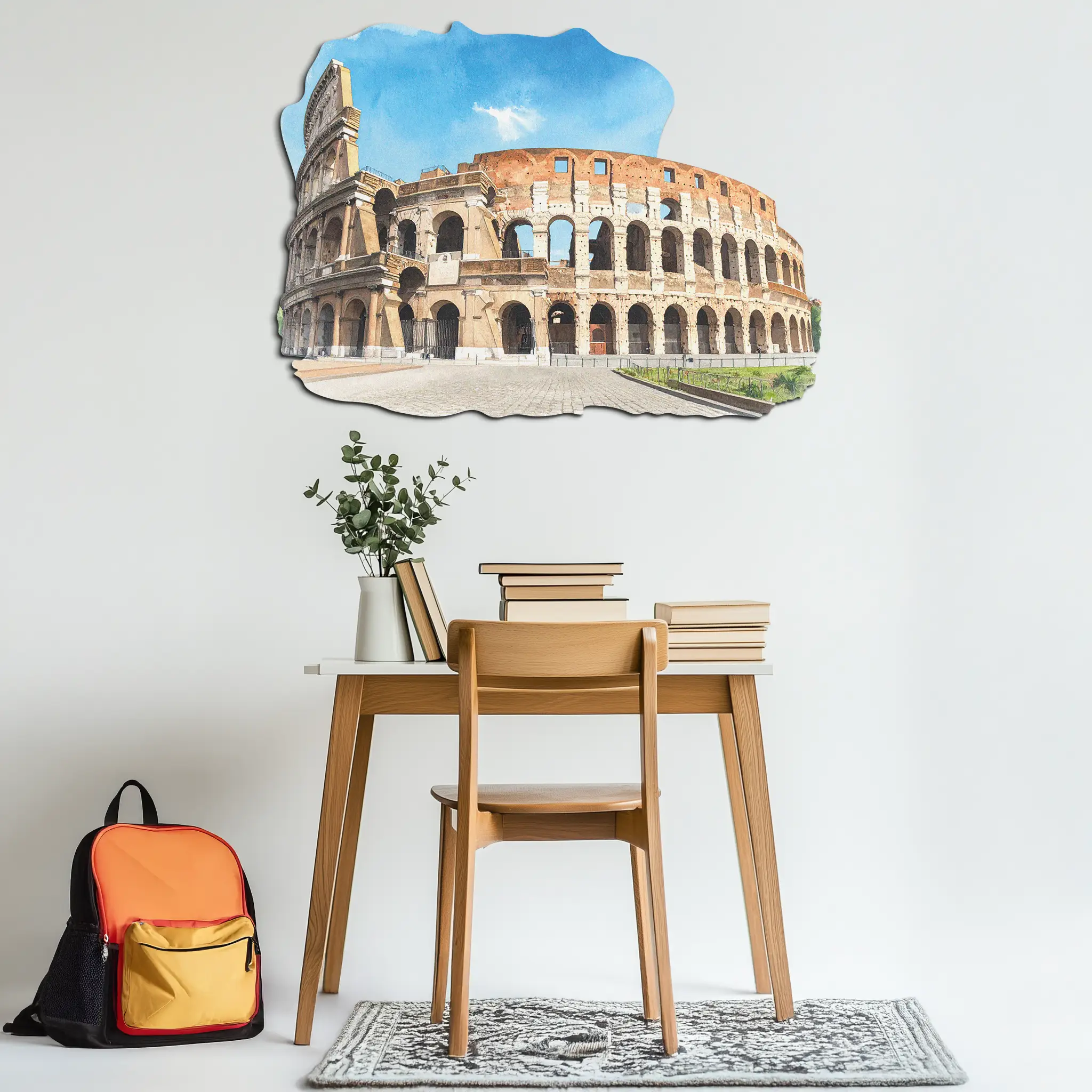 Colosseum Metal Wall Art – Ancient Rome Landmark Decor-KAFUVM023 by Enova Art