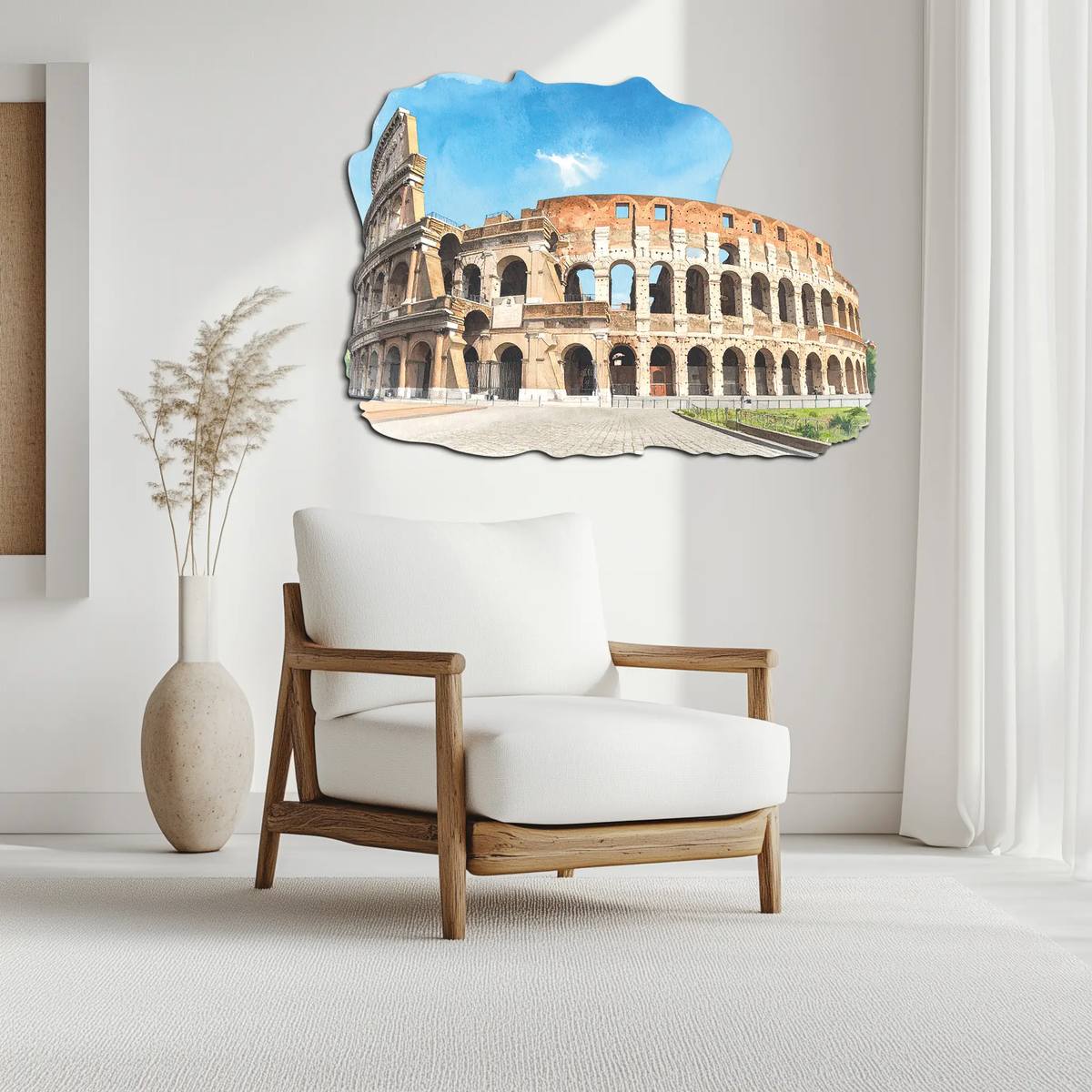 Colosseum Metal Wall Art – Ancient Rome Landmark Decor-KAFUVM023 by Enova Art