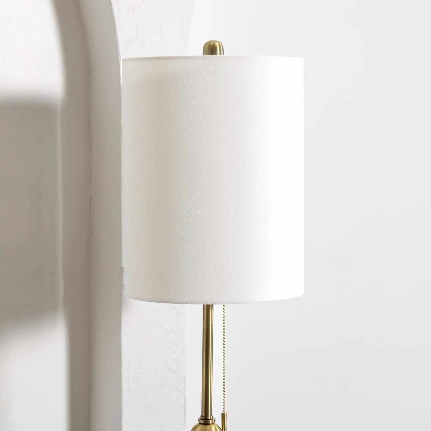 Katipunan Aqua Gold Metallic Brass Table Lamp by Boutique Rugs