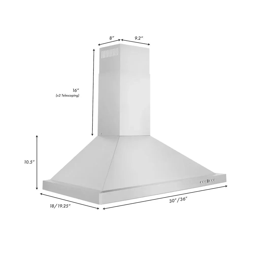 ZLINE 30" Bundle Range RA-BLM-30 & Wall Range Hood KB-30, 2KP-RABLMRH30 by Farmhouse Kitchen and Bath