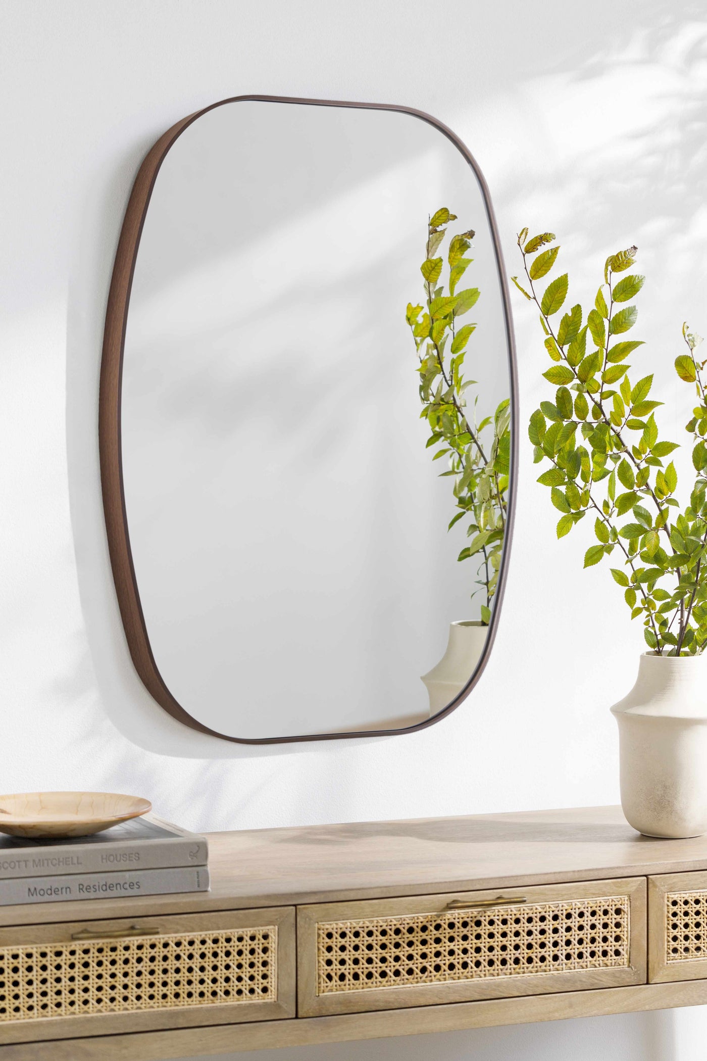 Kopparberg Dark Brown Mirror by Boutique Rugs