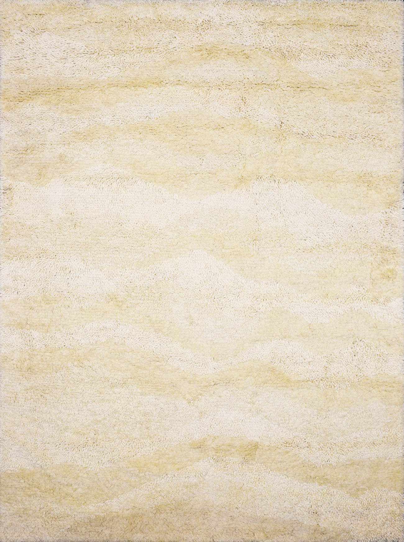 Kettering Solid Cream Wool Shag Rug by Boutique Rugs