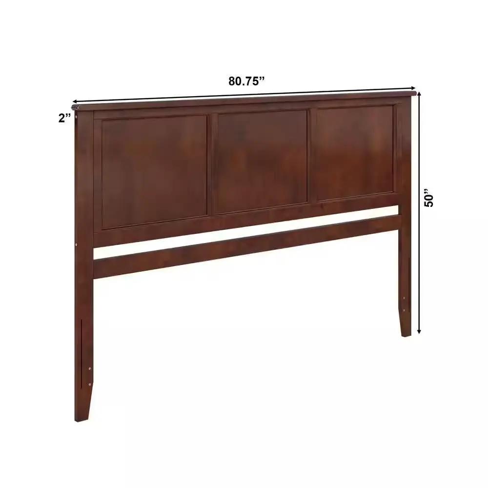 King size Traditional Style Headboard in Walnut Wood Finish by HomePacific